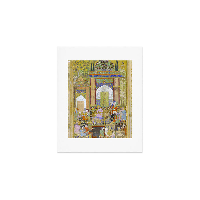  Babur receives a courtier Indian Mughal Art Art Print Gallery Image 1