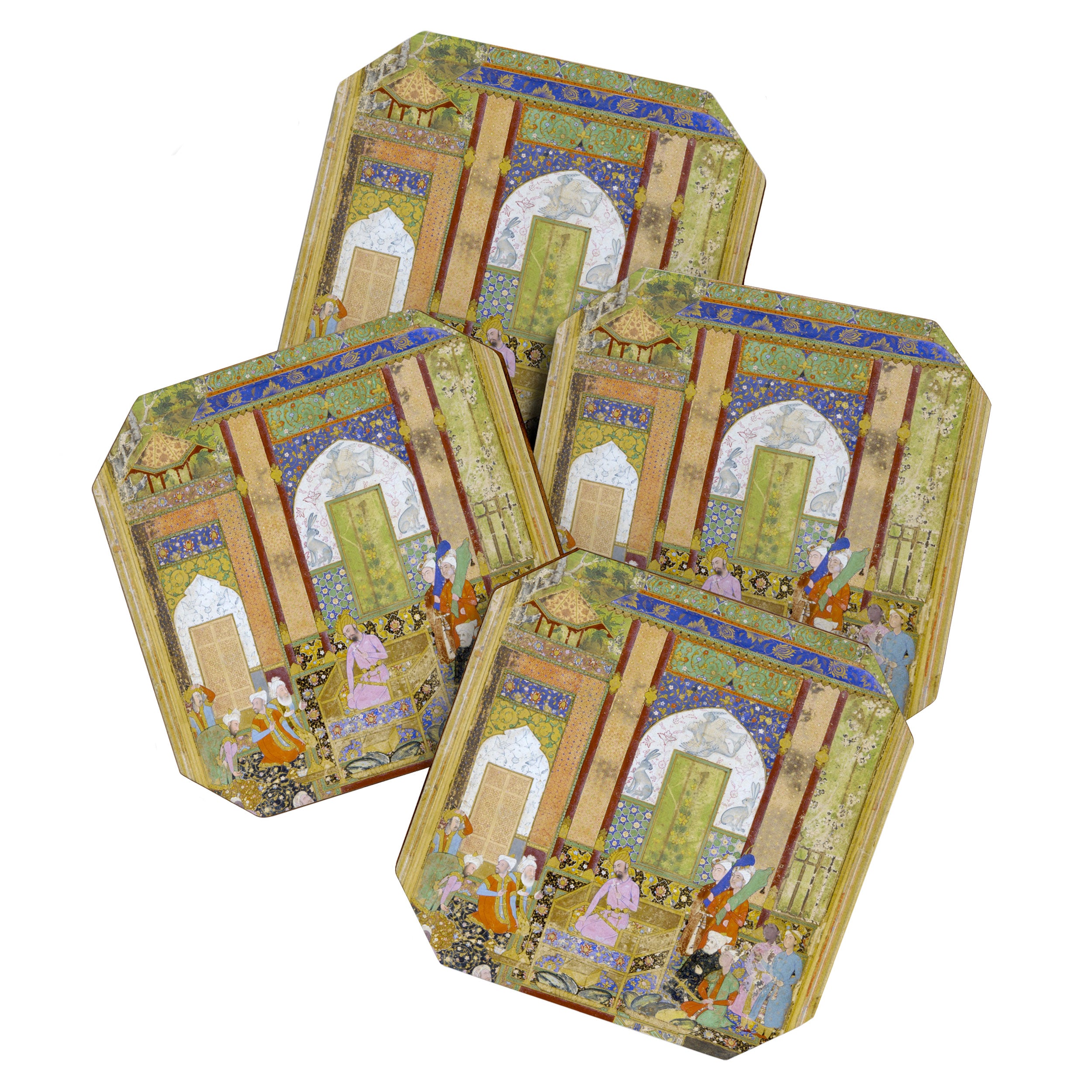  Babur receives a courtier Indian Mughal Art Coaster Gallery Image 1
