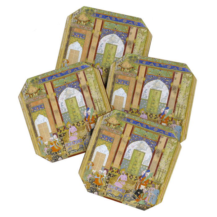  Babur receives a courtier Indian Mughal Art Coaster Gallery Image 1