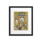  Babur receives a courtier Indian Mughal Art Framed Art Print Gallery Image 5