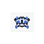 Baby Blue Inkblot Pattern Art Print Gallery Image 1