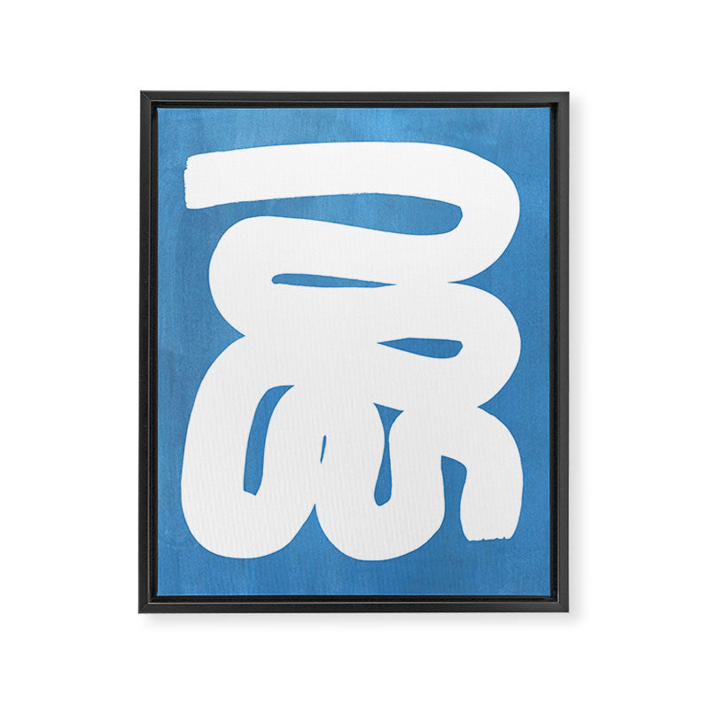 Baby Blue Wiggle Run Framed Canvas Print Gallery Image 6