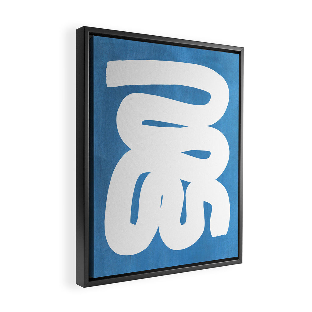Baby Blue Wiggle Run Framed Canvas Print Gallery Image 2