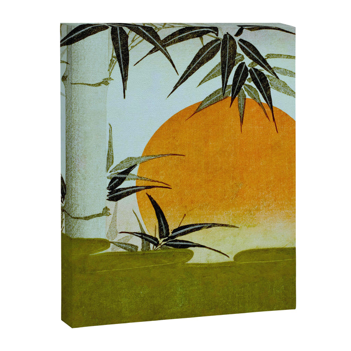 Bamboo and rising sun Date/ 1829 Artist/ Utagawa Kunimaru Japanese, 1793-1829 Vintage Japanese Woodblock Print East Asian Cultural Antique Art  Canvas Print Gallery Image 1