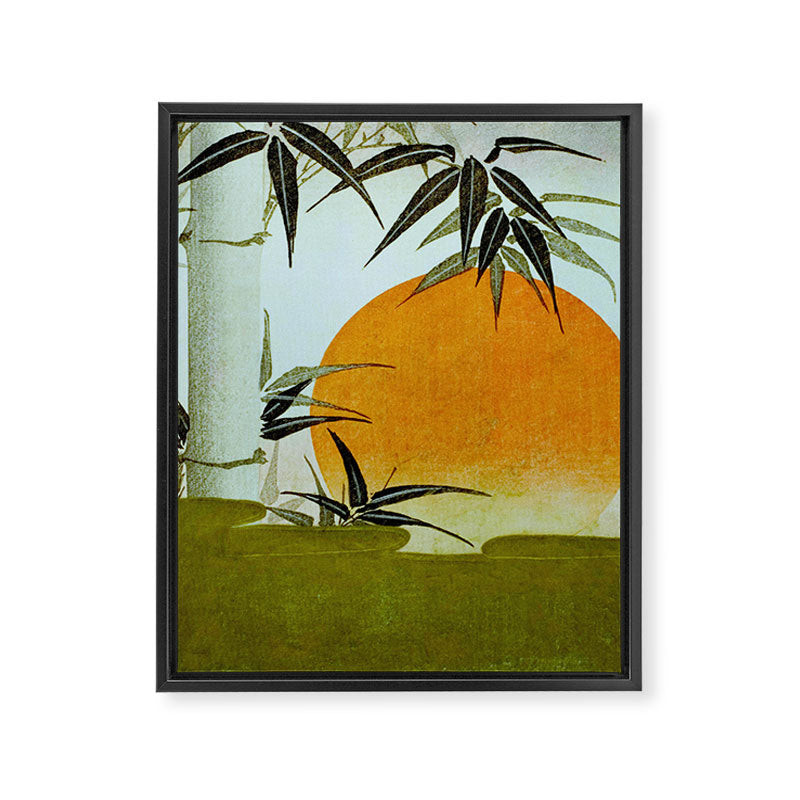 Bamboo and rising sun Date/ 1829 Artist/ Utagawa Kunimaru Japanese, 1793-1829 Vintage Japanese Woodblock Print East Asian Cultural Antique Art  Framed Canvas Print Gallery Image 6