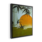 Bamboo and rising sun Date/ 1829 Artist/ Utagawa Kunimaru Japanese, 1793-1829 Vintage Japanese Woodblock Print East Asian Cultural Antique Art  Framed Canvas Print Gallery Image 2