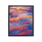 Beautiful Pink Orange Blue Purple Cotton Candy Clouds Fairytale Sky Framed Canvas Print Gallery Image 6