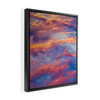 Beautiful Pink Orange Blue Purple Cotton Candy Clouds Fairytale Sky Framed Canvas Print Gallery Image 2