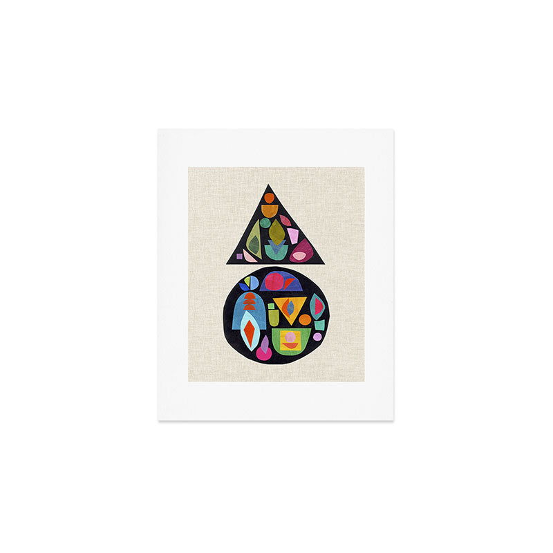 Bejeweled Compass Art Print Gallery Image 1
