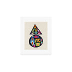 Bejeweled Compass Art Print Gallery Image 1