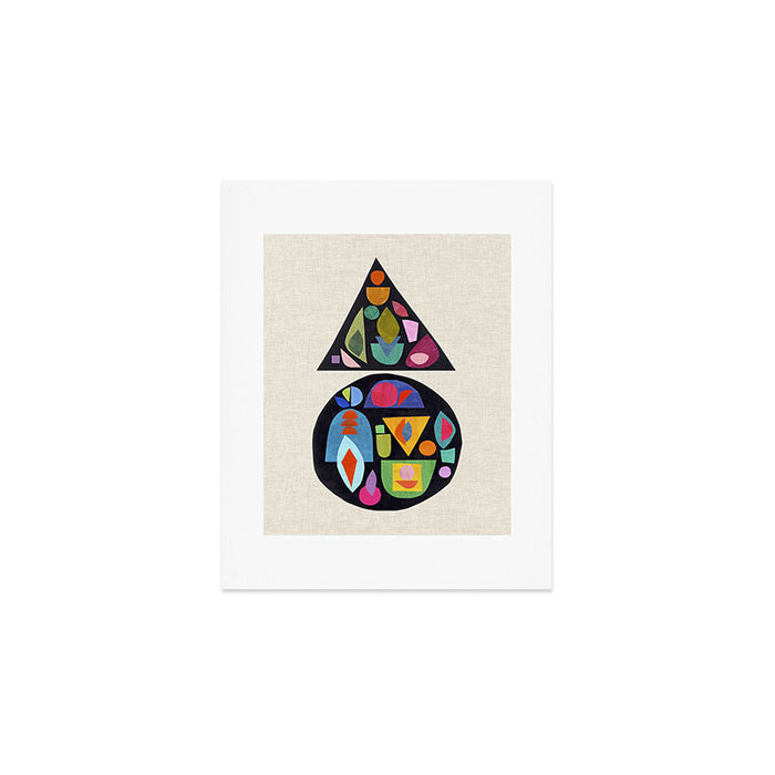 Bejeweled Compass Art Print Gallery Image 1