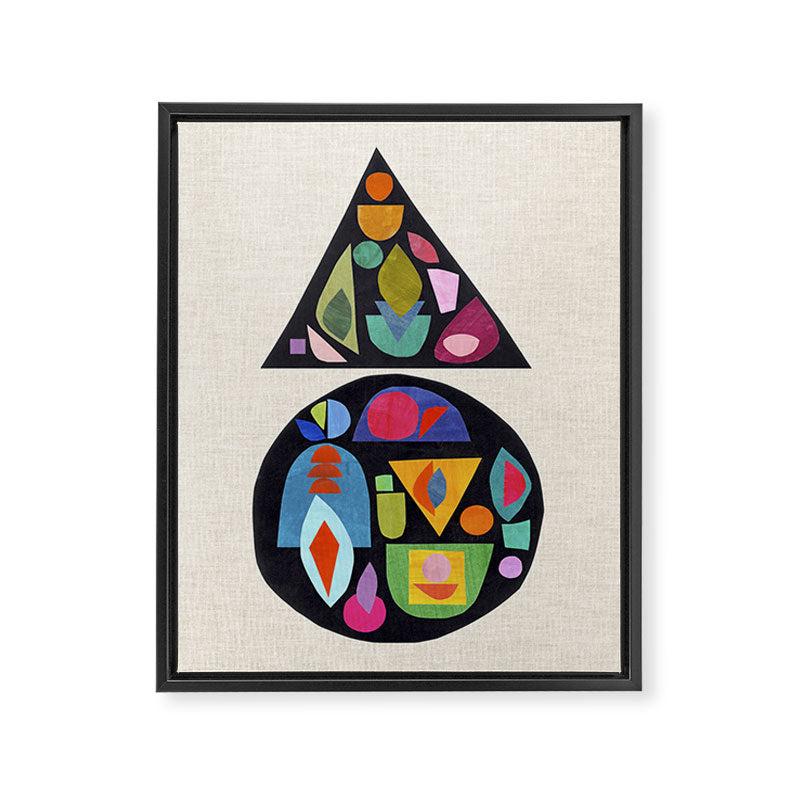 Bejeweled Compass Framed Canvas Print Gallery Image 6