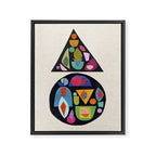 Bejeweled Compass Framed Canvas Print Gallery Image 6
