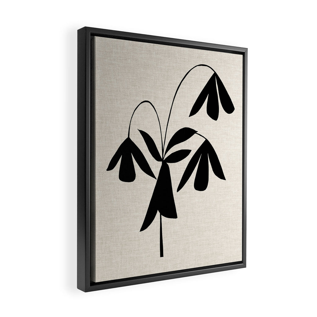 Bell Flower Framed Canvas Print Gallery Image 2