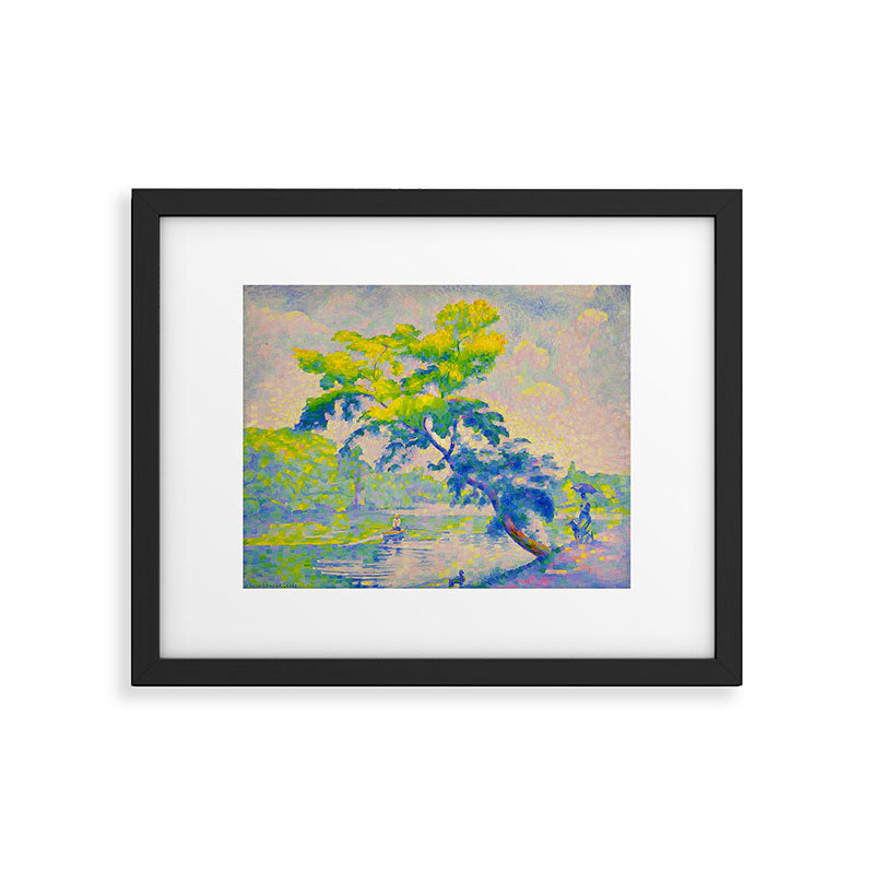 Bending Tree 1905 Henri-Edmond Cross Neo-Impressionism Pointillism Oil Painting Framed Art Print Gallery Image 5