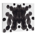 Black And White Inkblot Pattern Rorschach Test Canvas Print Gallery Image 12