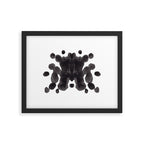 Black And White Inkblot Pattern Rorschach Test Framed Art Print Gallery Image 5