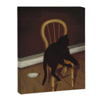 Black Cat on a Chair - Andrew L. von Wittkamp 1850-1875 Canvas Print Gallery Image 6