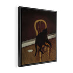 Black Cat on a Chair - Andrew L. von Wittkamp 1850-1875 Framed Canvas Print Gallery Image 2