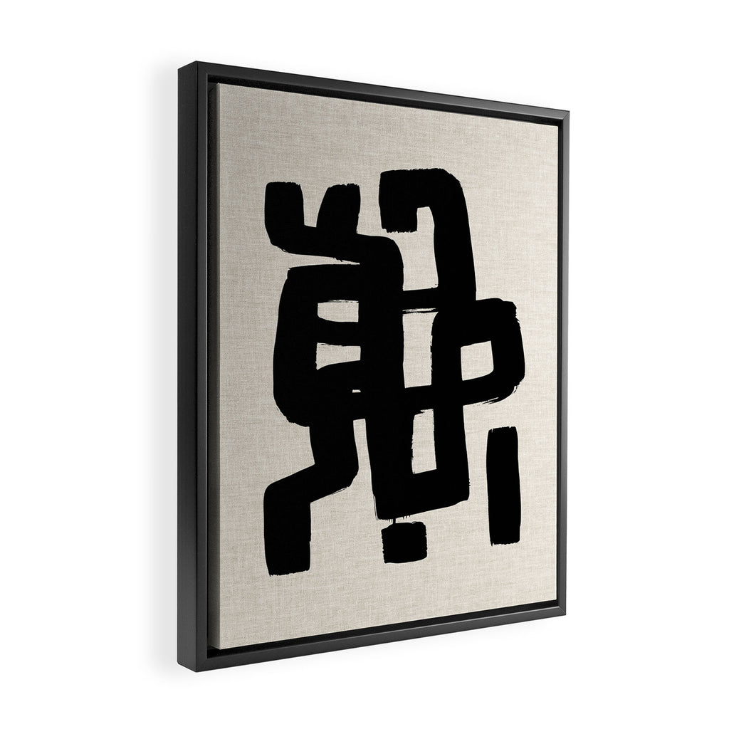 Black Signature Framed Canvas Print Gallery Image 2