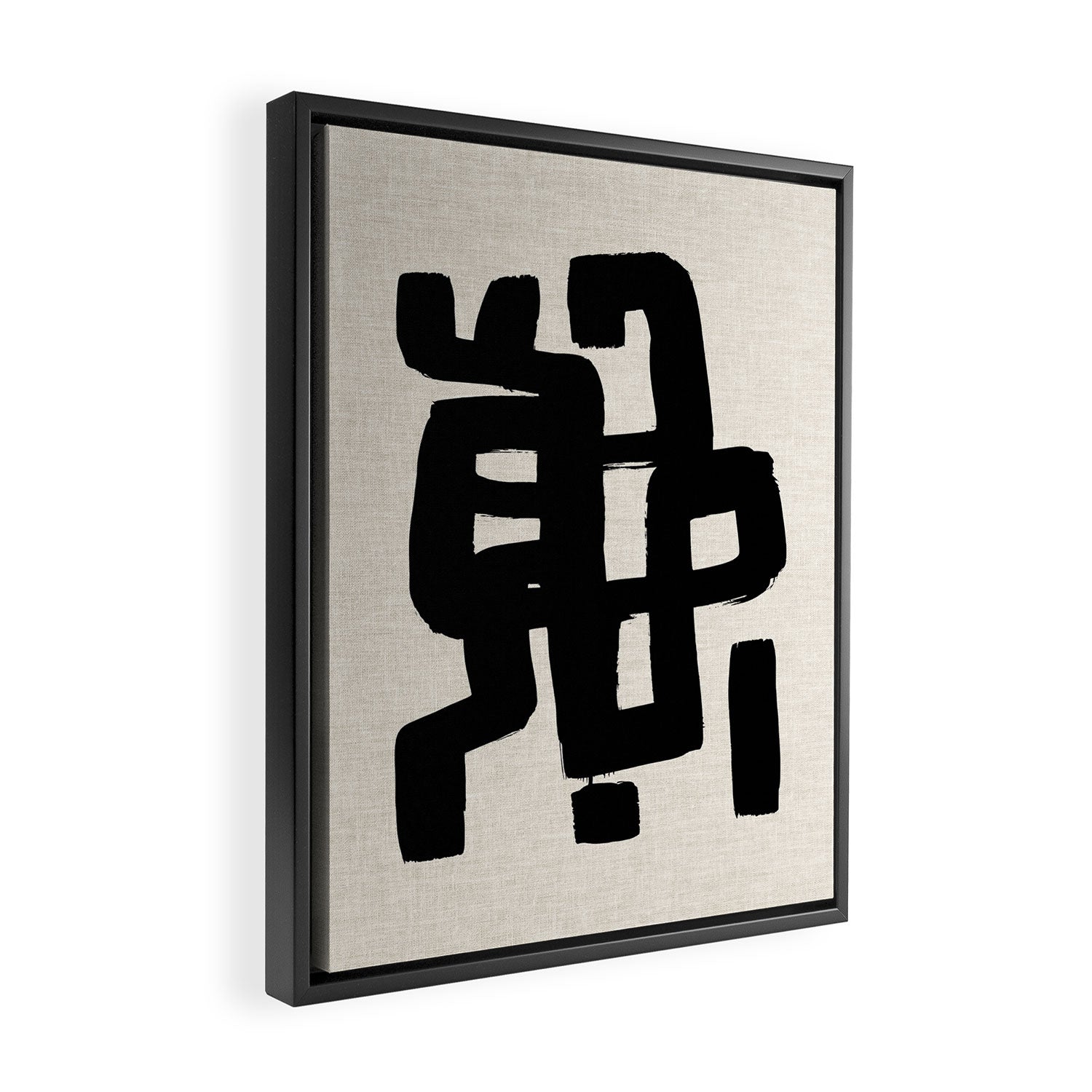 Black Signature Framed Canvas Print Gallery Image 2