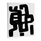 Black Signature White Background Canvas Print Gallery Image 6