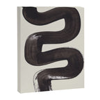 Black & White Minimalist Abstract Shapes Patterns Black Ink Painting Canvas Print Gallery Image 6