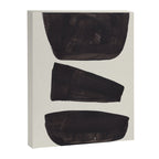 Black & White Minimalist Abstract Shapes Patterns Black Ink Painting Canvas Print Gallery Image 6