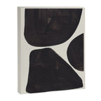 Black & White Minimalist Abstract Shapes Patterns Black Ink Painting Canvas Print Gallery Image 6