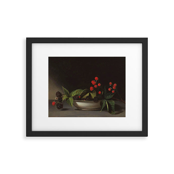Blackberries - Raphaelle Peale - c.1813 Oil Paintig Framed Art Print Gallery Image 1