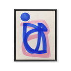 Blue Bow Framed Canvas Print Gallery Image 6