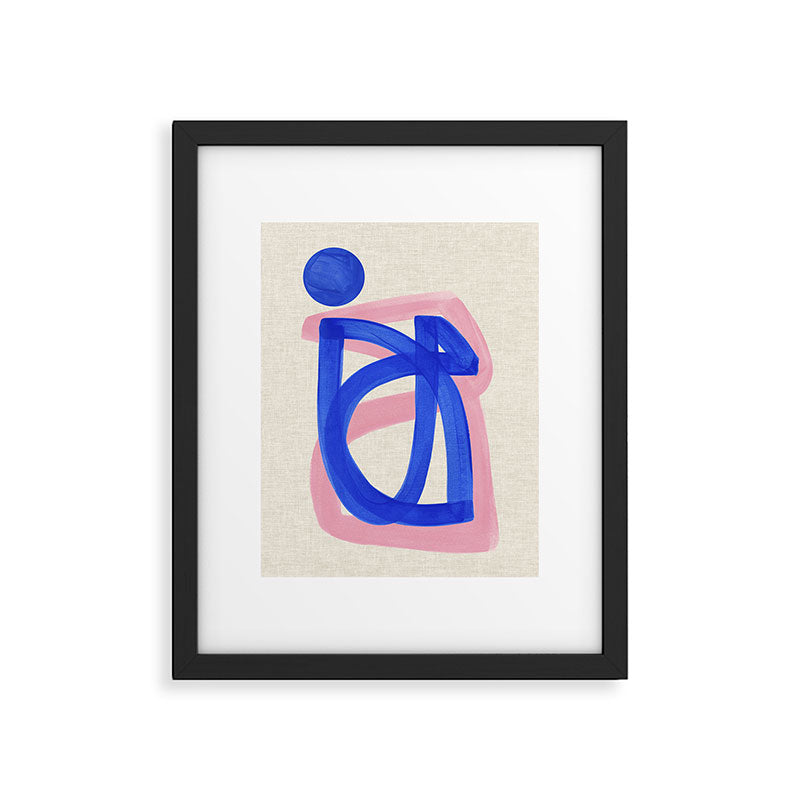 Blue Bow Framed Art Print Gallery Image 5