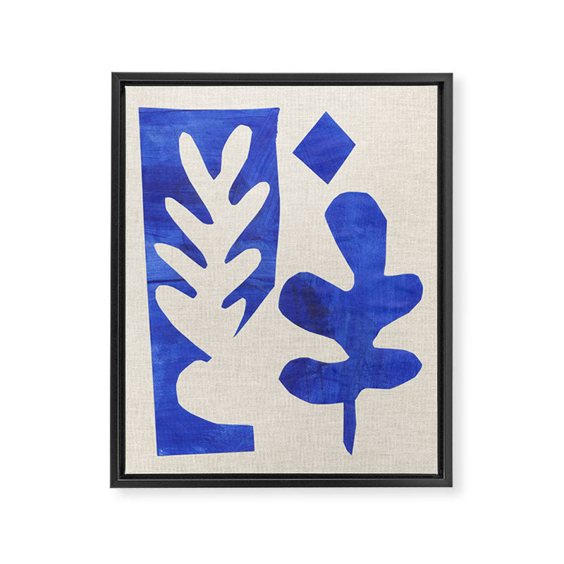 Blue Diamond Branch Framed Canvas Print Gallery Image 6