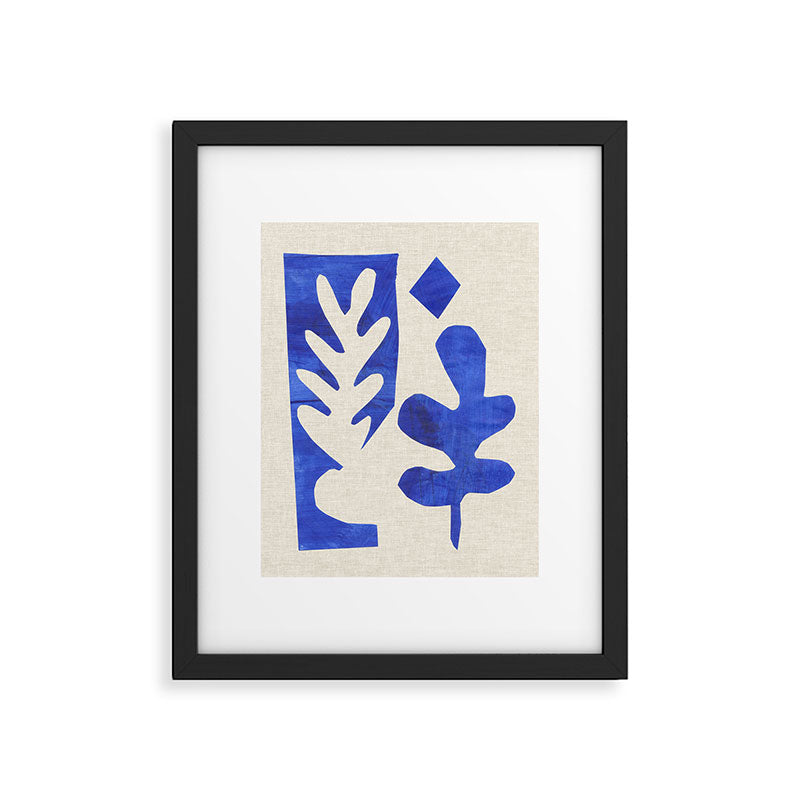 Blue Diamond Branch Framed Art Print Gallery Image 5