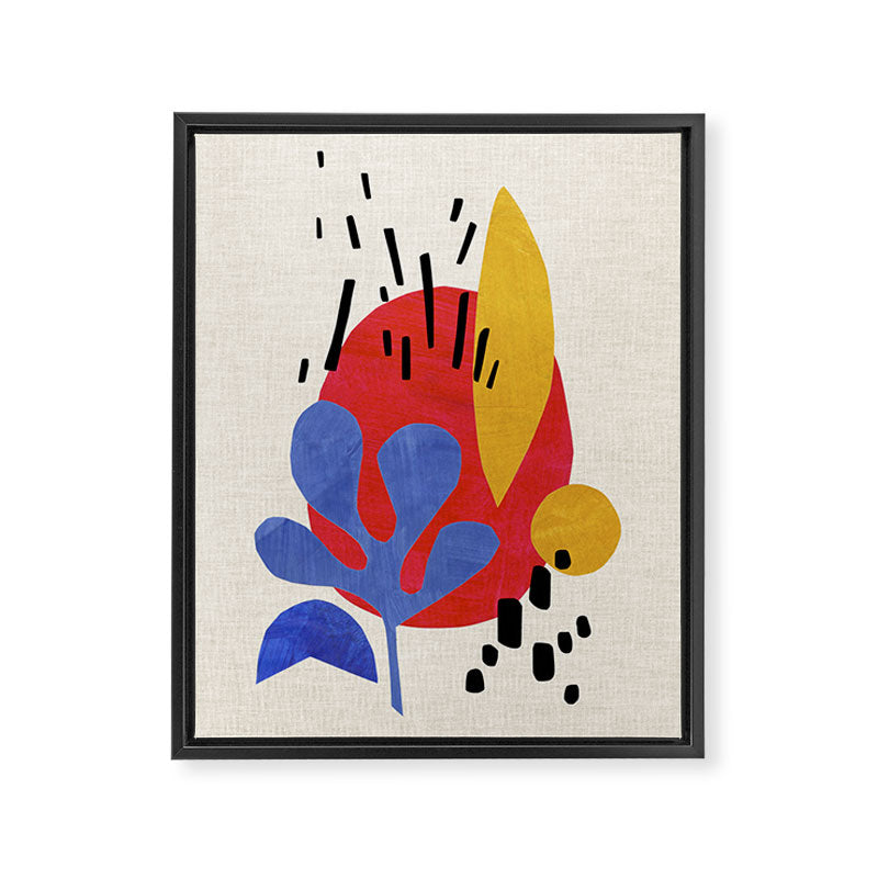 Blue Leaf Willow Framed Canvas Print Gallery Image 6