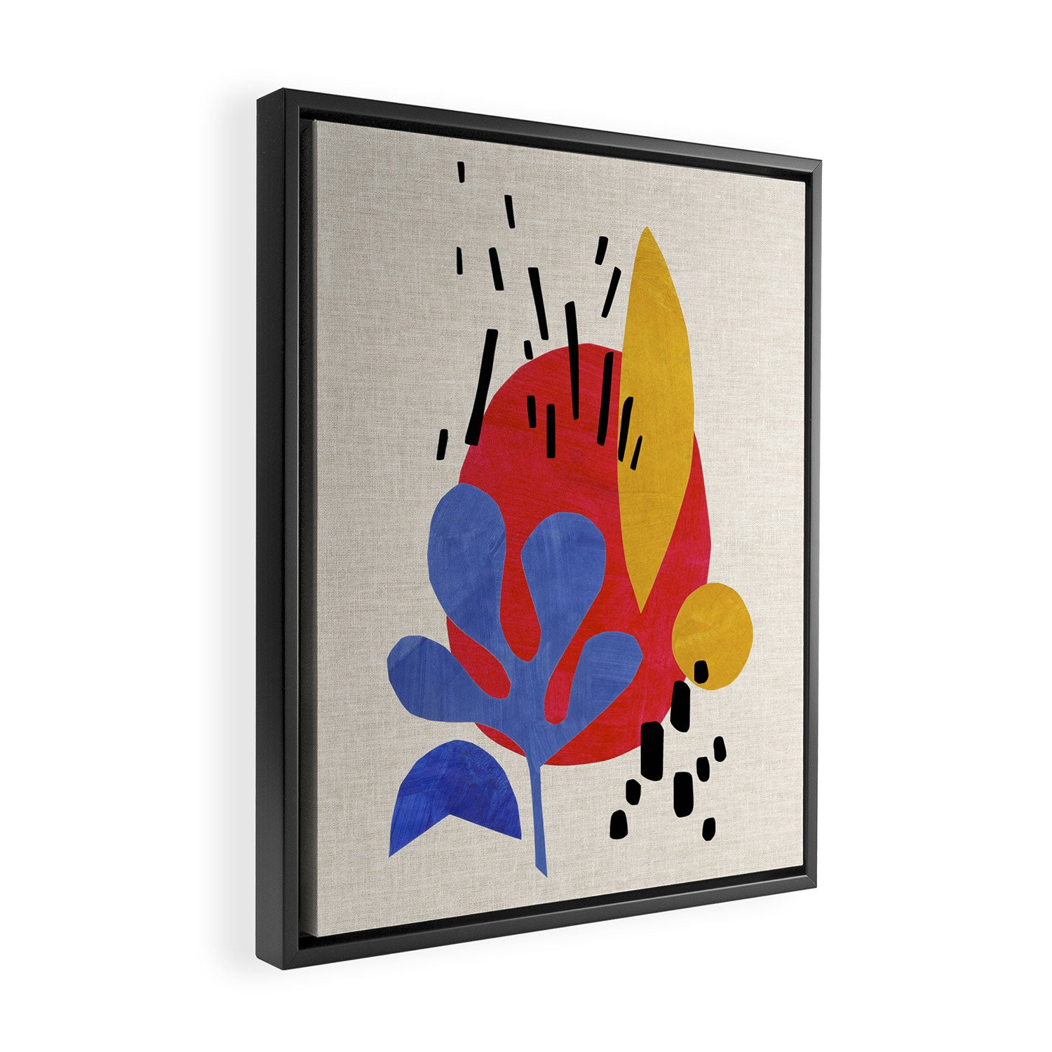 Blue Leaf Willow Framed Canvas Print Gallery Image 2
