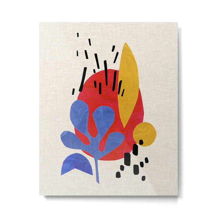 Blue Leaf Willow Metal Print Gallery Image 1