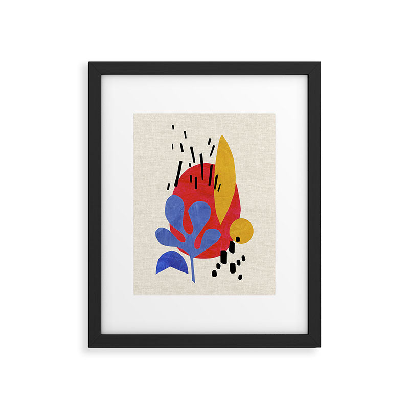 Blue Leaf Willow Framed Art Print Gallery Image 5