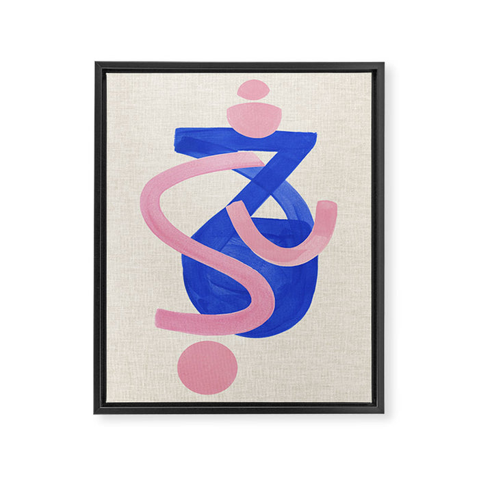 Blue Moon Bounce Framed Canvas Print Gallery Image 1