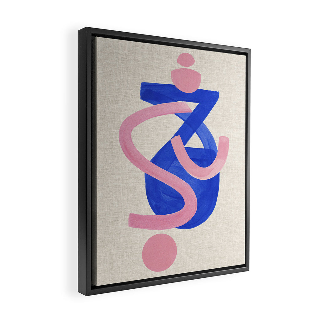 Blue Moon Bounce Framed Canvas Print Gallery Image 2