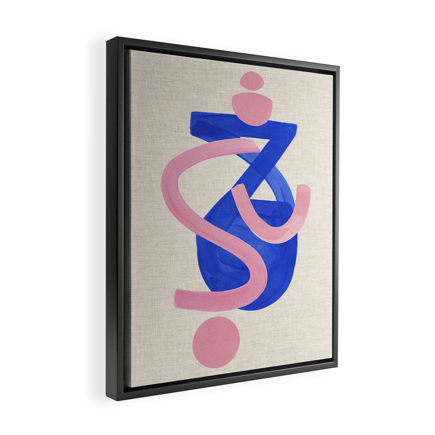 Blue Moon Bounce Framed Canvas Print Gallery Image 2