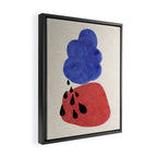 Blue Rain Clouds Framed Canvas Print Gallery Image 2