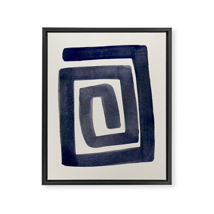 Blue Secret Framed Canvas Print Gallery Image 1