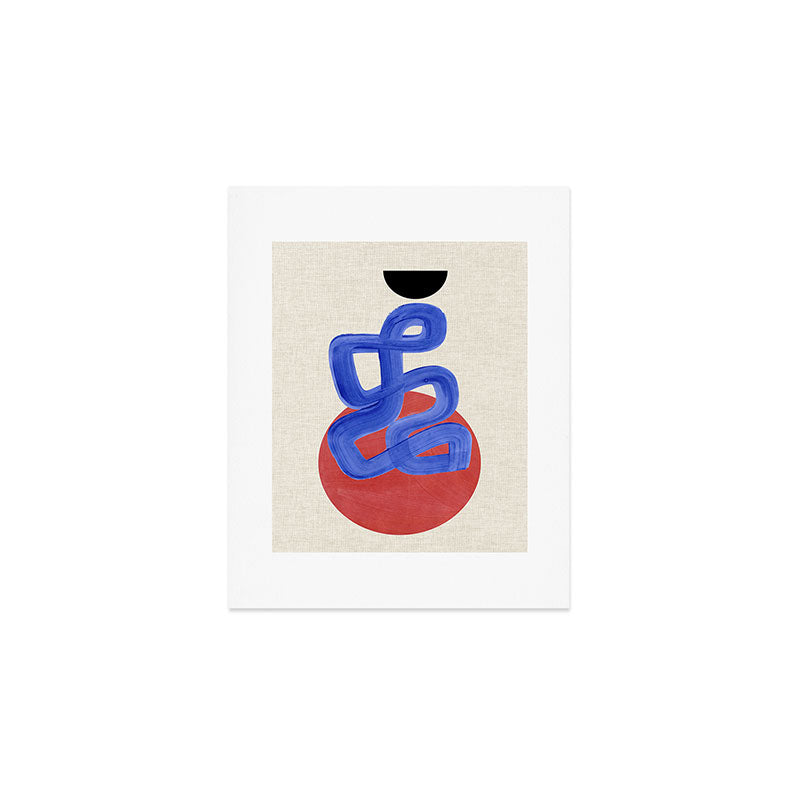 Blue Spiral Eclipse Art Print Gallery Image 1