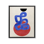 Blue Spiral Eclipse Framed Canvas Print Gallery Image 6