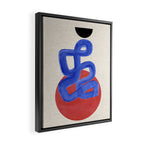 Blue Spiral Eclipse Framed Canvas Print Gallery Image 2