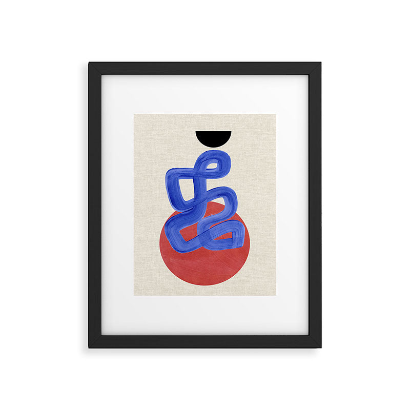 Blue Spiral Eclipse Framed Art Print Gallery Image 5