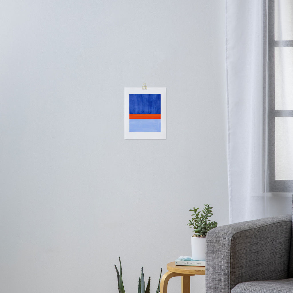Blue Sport Art Print Gallery Image 3