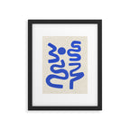 Blue Zig Wiggles Framed Art Print Gallery Image 5