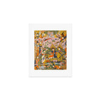(Book of omens) Angels bow before Adam and Eve in Paradise Islamic Antique Art  Art Print Gallery Image 1